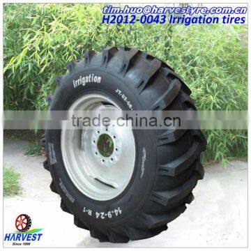 Irrigation piovt system tyres