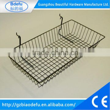 Shallow Wire Basket for girdwall pegboard slatwall