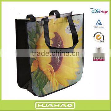 100% polypropylene laminated non woven shopping tote bag