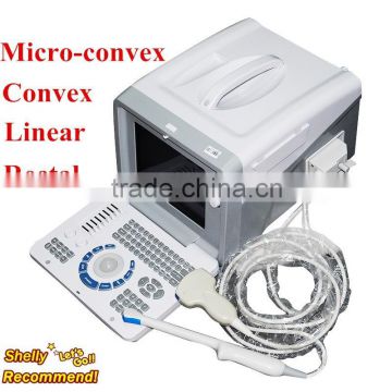 Portable Ultrasounic Scanner/Machine With Convex, Linear, Cardic, Heart, Micro-convex, Rectal Probe/Transducers-Shelly