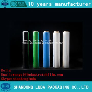 Hot sell smooth transparent hand PE casting stretch film roll the lowest price