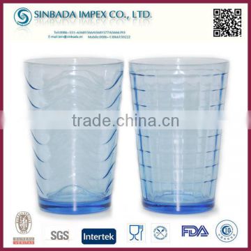 2015 new products wholesale tumblers/colored glass tumblers blue glass tumbler