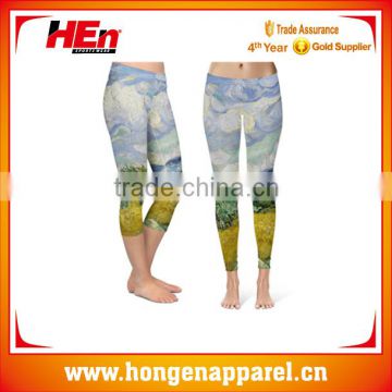 top style tight woman pants yoga pants gym shark/printed leggings