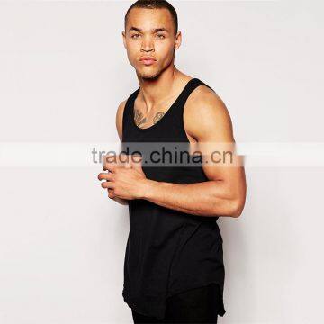 Mens tank top plain black tank 100 cotton tank top manufacturer from China