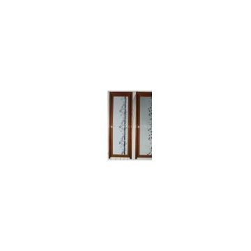 1.0mm - 1.2mm profile thickness wood grain elegant appearance aluminum hinged doors