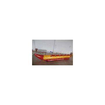 Red 0.9 MM Thick Inflatable Banana Boat For Lake / Sea