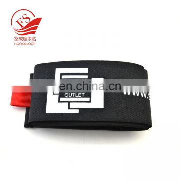 Customized rubber self locked alpine skiing hook loop ski straps