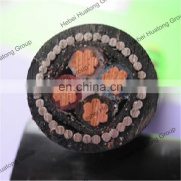 Underground Electrical copper/aluminum XLPE Insulated Power Cable Size Armoured Cable