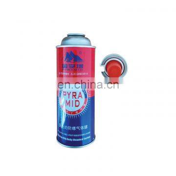 Camping butane gas cartridge and empty aerosol can wholesale