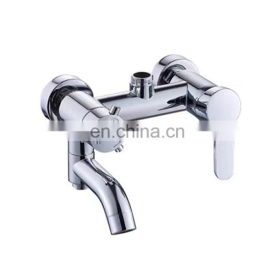 Solid Brass Modern Design Concealed Matt Black Brass Shower Faucet Mixer Tap