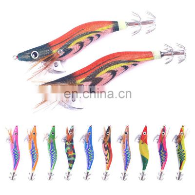 Squid Jig Lure Japan imported material 10.5cm-11.5cm 12g-14g wood shrimp Lure for saltwater/Freshwater fishing