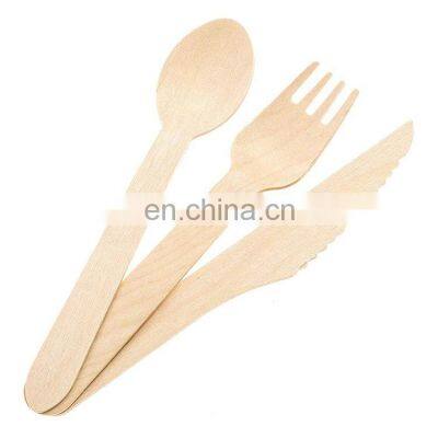 Biodegradable Wooden Cutlery,birch Wood Environmentally Friendly Disposable Flatware Sets Customized Logo Acceptable 5 Days