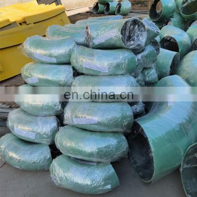 High strength Smooth Surface Treatment frp elbow connection with pipe