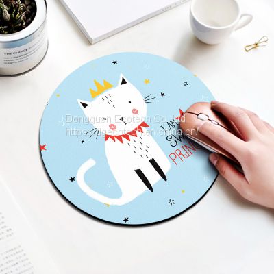custom printing non slip rubber mouse pad office mouse pad round mouse pad