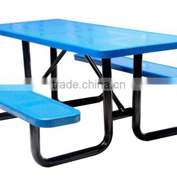 Picnic Table, Perforated Picnic Table, Rectangular, 72inc, Blue, Green etc.