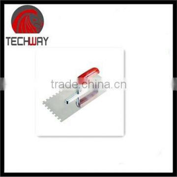 stainless steel blade plastering trowel with wooden handle mirror polished
