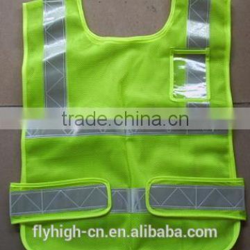 Security design high visibility reflective safety vest