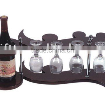 Wooden Wine set,Glass holder:BF09160