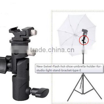 E Speedlite Flash Mount Holder For Light Stand Photo Video Studio Umbrella Hole