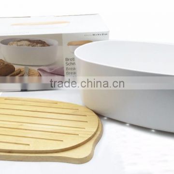 Bread bin with bread board Bread Box with Bamboo Chopping Board Lid Bread Box with bread board lid