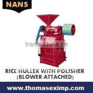 rice huller with blower