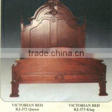 Victorian Bed Mahogany Indoor Furniture
