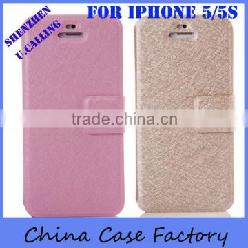 Cheap Price With Hot Selling Wallet Case For iPhone 5 From China Supplier