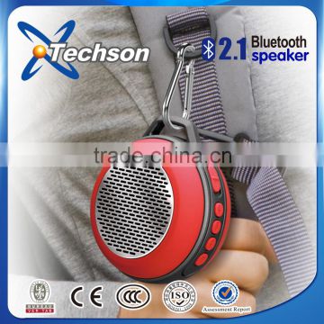 Shenzhen factory keychain manual portable mini speaker bluetooth, bluetooth speaker backpack