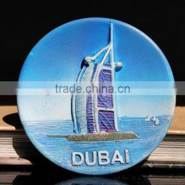 Dubai 3Dresin fridge magnet for decoration