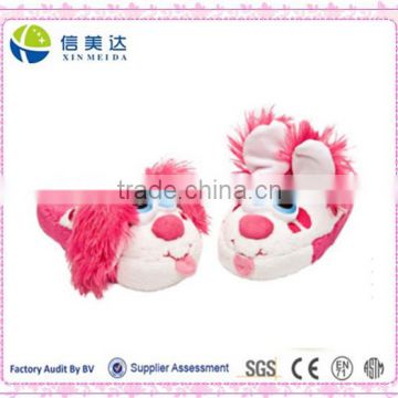 Cute and Perky Pink Puppy plush Slipper for 2015