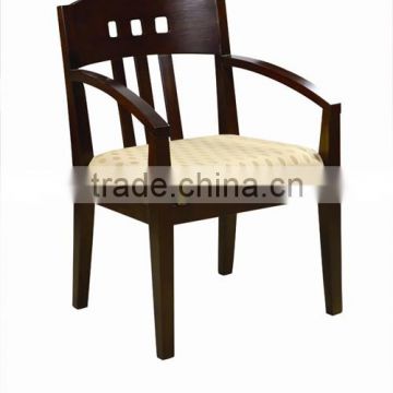 2013 special velvet Fabric restaruant chairs YA012 with wood back