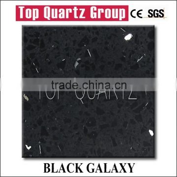 Hot sales black galaxy quartz stone table top