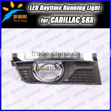 12V 8W daytime running light for Cadillac SRX 2010-2012, Ultra-bright LED illumination, DRL with Fog Lamp Cover Kit