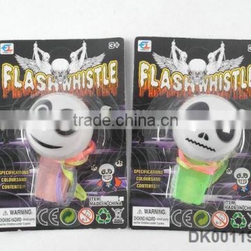 Funny expression ghost flshing Halloween whistle