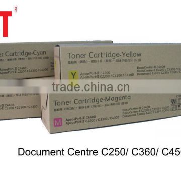 Toner cartridge, DC250 CYMK toner for use in DC240/242/250/252/260/WC7655/7665/7675
