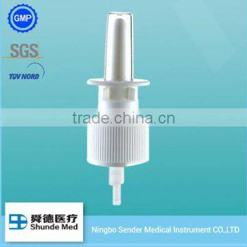 18/410 Plastic medical spray bottle with nasal sprayer