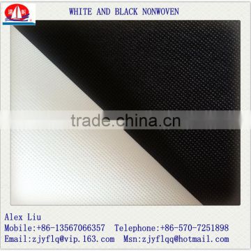 Black and white non-woven fabric made in china factory / pp nonwoven fabric / pp non woven fabric