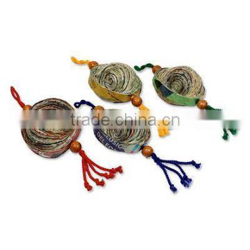 High quality best selling eco friendly Recycled Paper Christmas Ornaments from vietnam