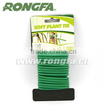 5M Green Color Garden Heavy Duty Soft Rubber Twist Tie