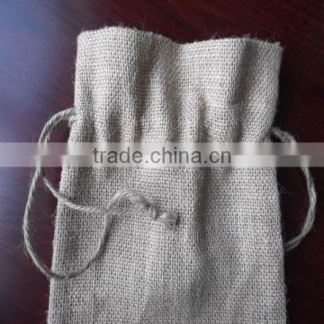 100% jute fabric drawstring pouches bag