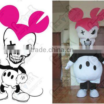 hot sale pink mouse ear monster mascot costumes