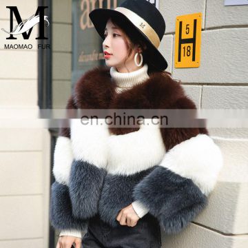 Factory OEM High Quality Women Fox Fur Coat With Factory Price Fur Coat Luxury