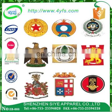 OEM High Quality Custom embroidery epaulette, military uniform shoulder board, emblem badges