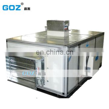Automatic defrost refrigerative low noise ceiling dehumidifier