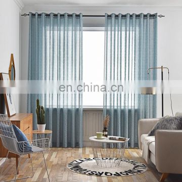 Customized home hotel polyester voiles sheer fabric voile curtain