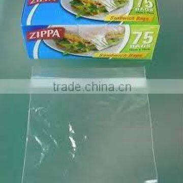 Clear Zipper Sandwich Bag