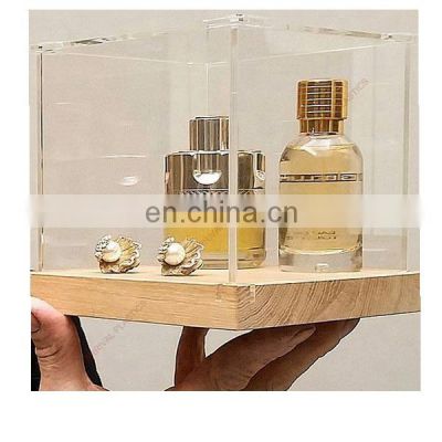 Acrylic Jewelry vitrine perfume display watch showcase