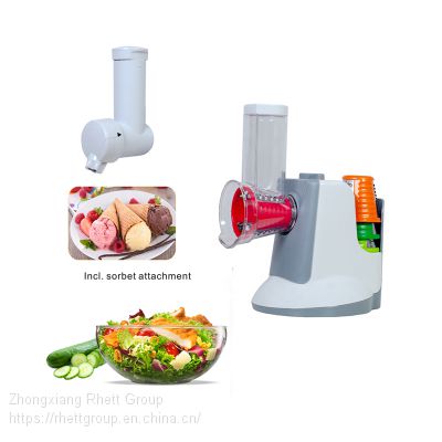 Home Small Appliances Frozen Fruit Ice Cream Maker plus Food Processor Slicer Shredder