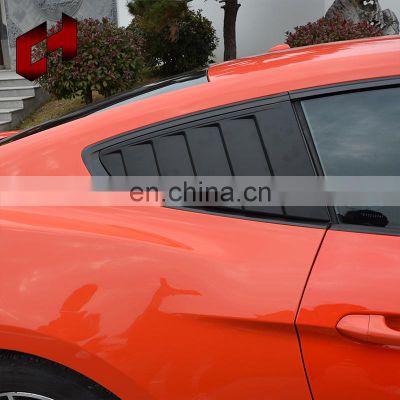CH High Quality Plastic Side Window Visor Louver Cover Auto Modified Vent Scoop Louver Shield For Ford Mustang 2015-2017