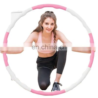 deluxe weighted hula h  hoop weighted hula h hoop 98centimeter white green blue pink yellow